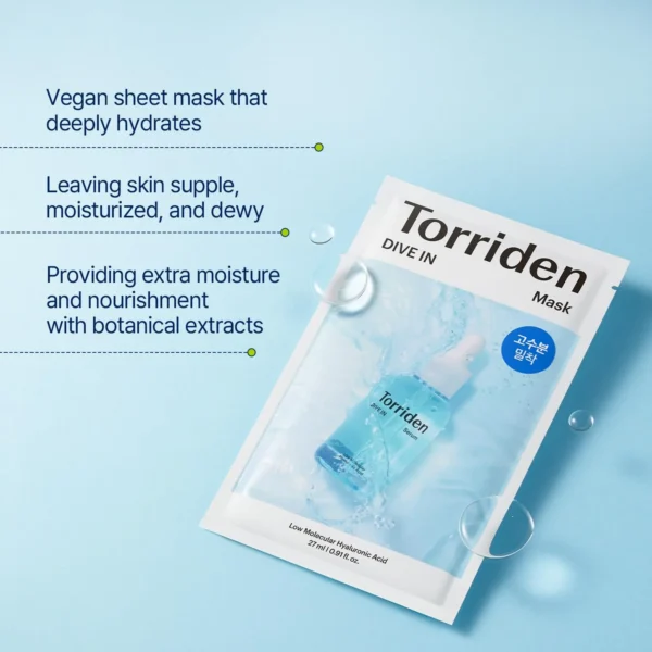TORRIDEN  Torriden Dive-In Low Molecule Hyaluronic Acid Mask
