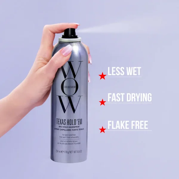 COLOR WOW Art.nr 298585 TEXAS HOLD EM BIG HOLD HAIRSPRAY 234ML - Bilde 2