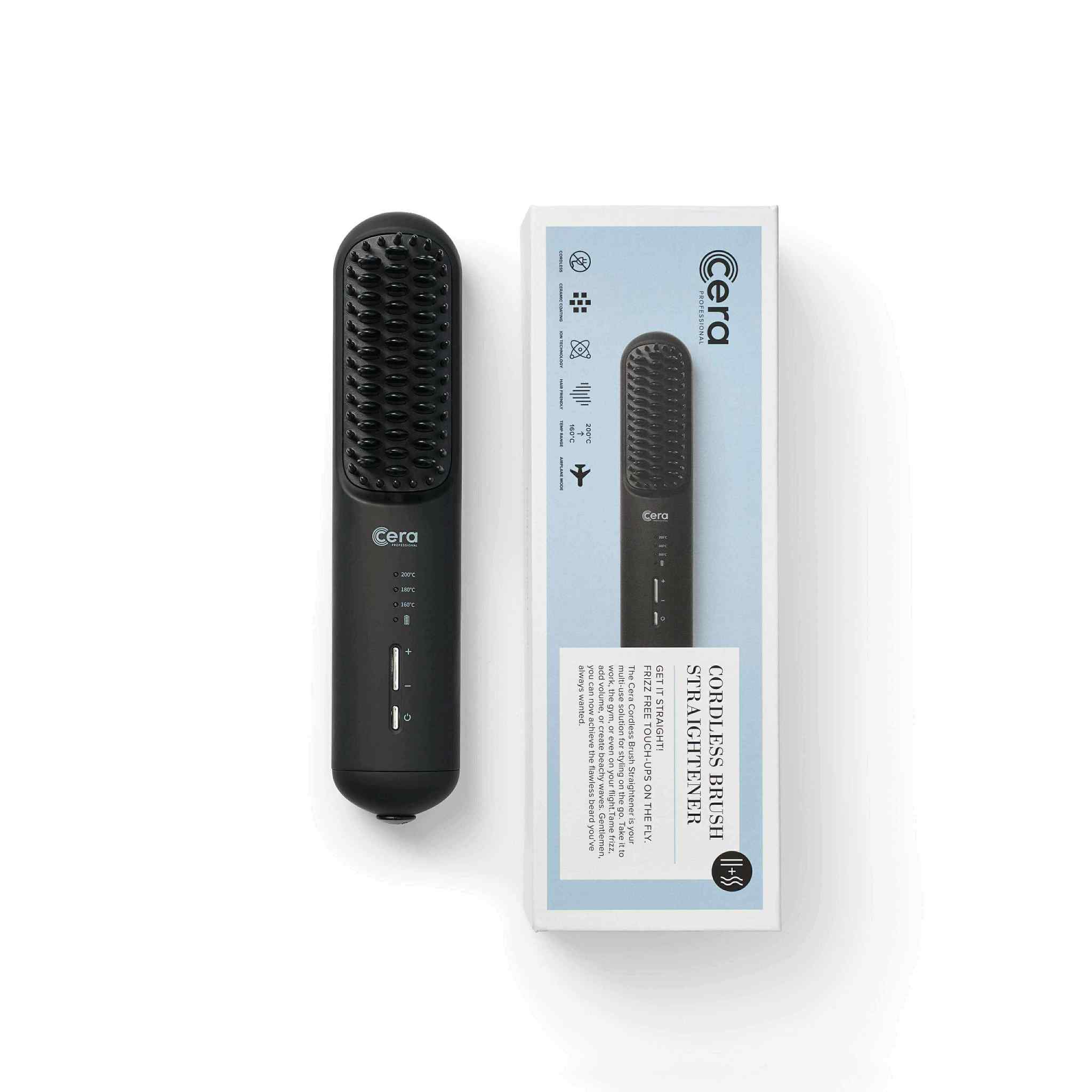 CORDLESS BRUSH STRAIGHTENER