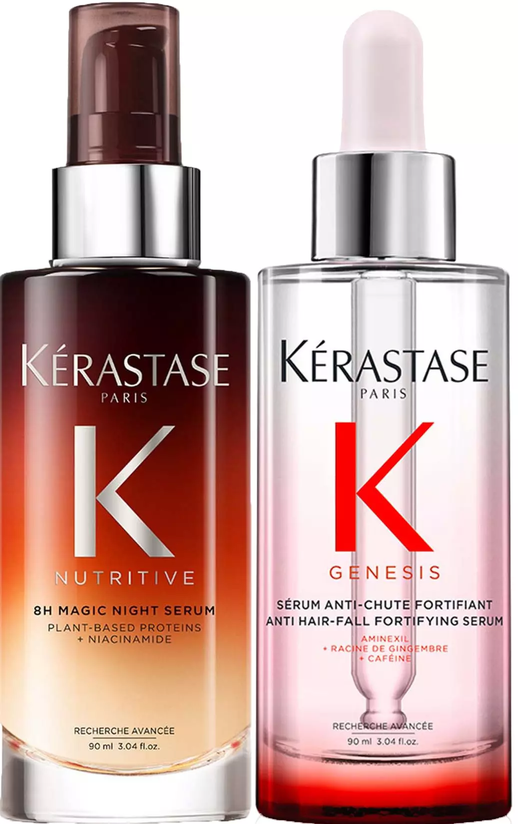Kérastase Genesis Serum Anti Chute Fortifiant 90 ml & Nutritive 8H Overnight Serum 90 ml
