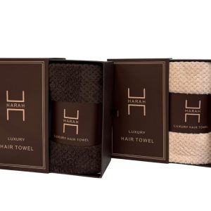 Harah Hairtowel Brown/Beige